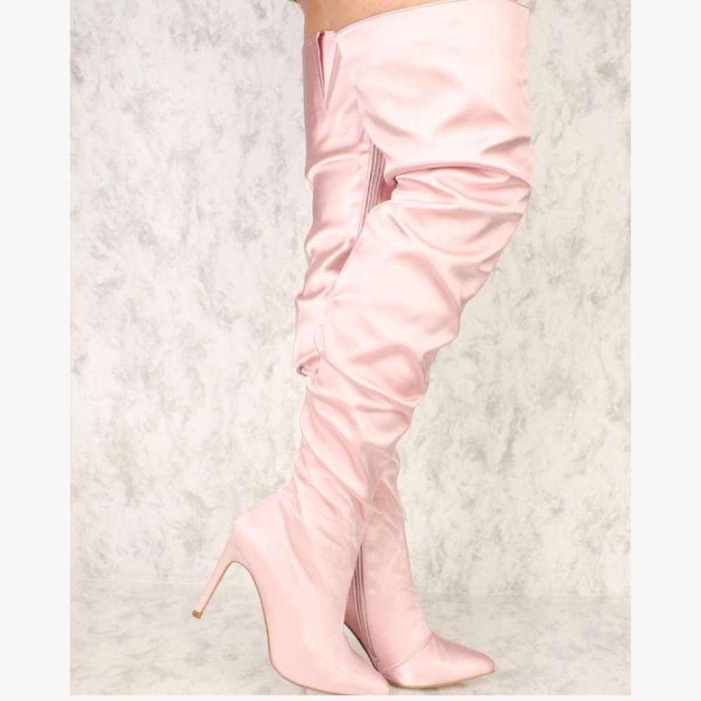 Pointy Thigh High Boots - Picture 3 of 4